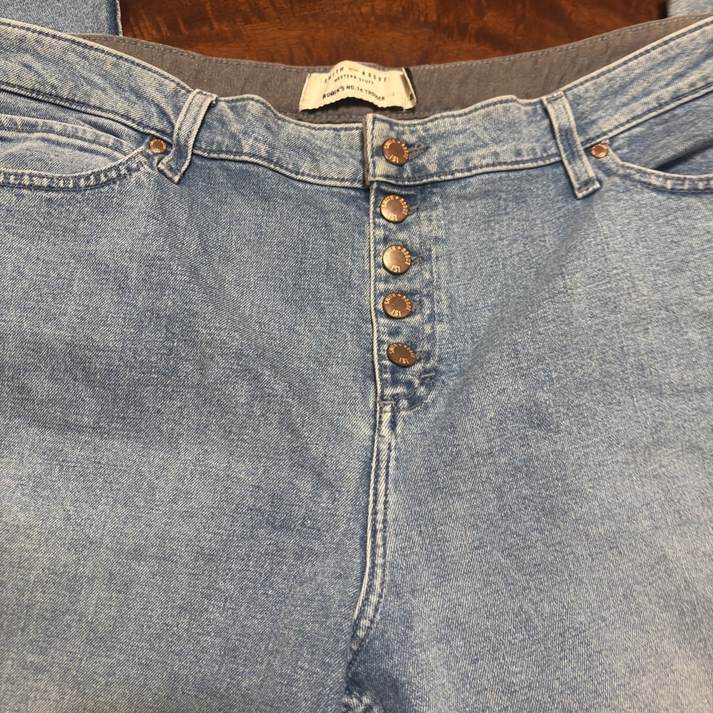Smith & Rogue Light Blue Flare & Wide Leg Jeans